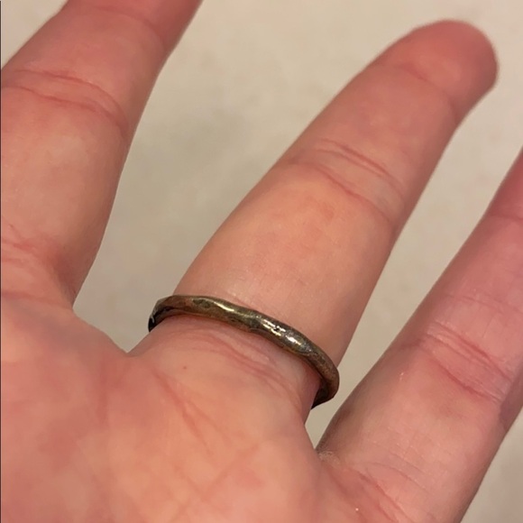 Vtg Silpada Hammered Silver and Gold Cross Ring - Picture 10 of 11